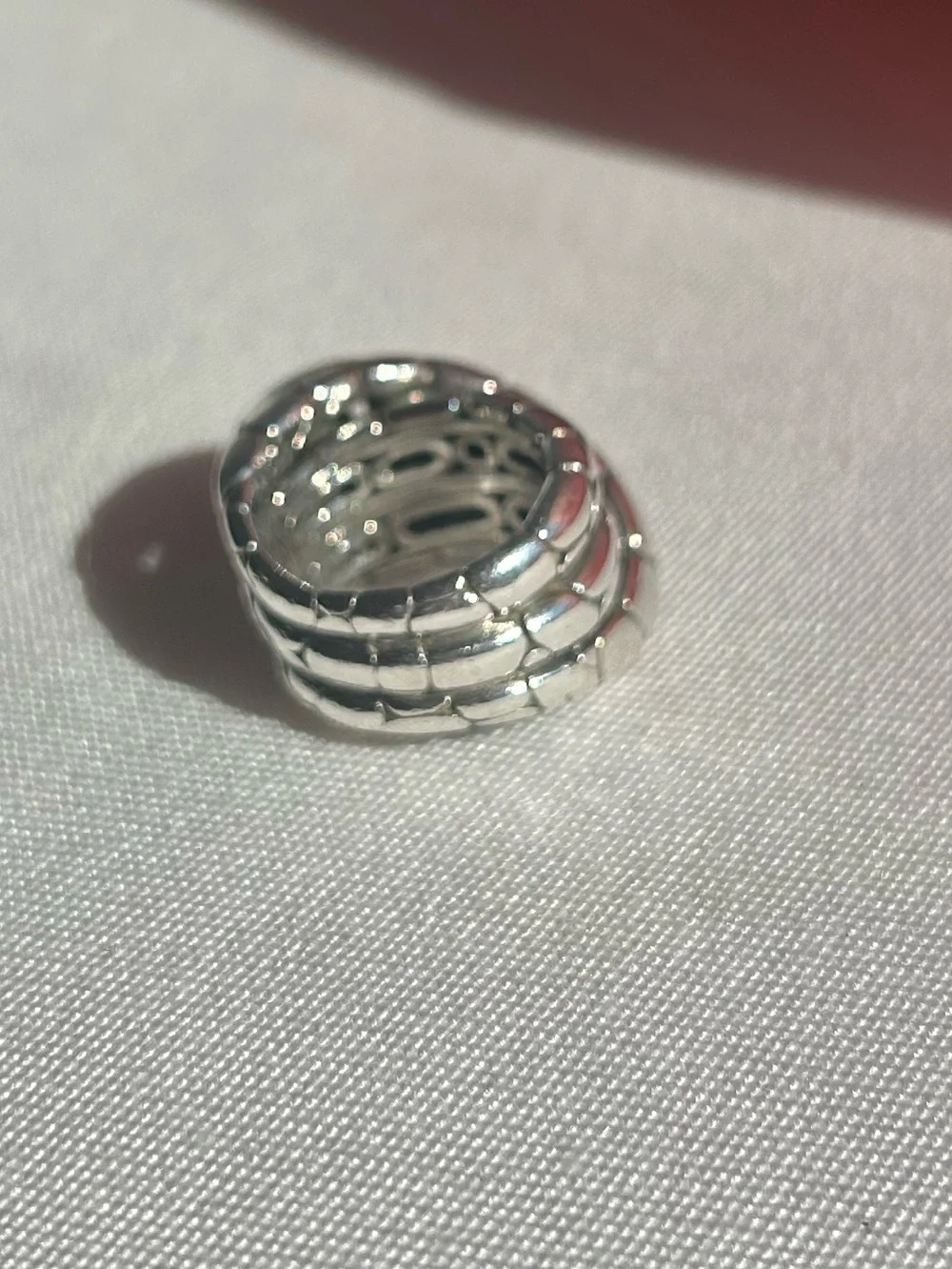 JOHN HARDY STERLING SILVER KALI PEBBLE CROSSOVER